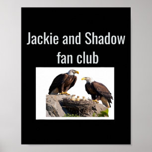 Jackie And Shadow Fan Club Eagles  Poster