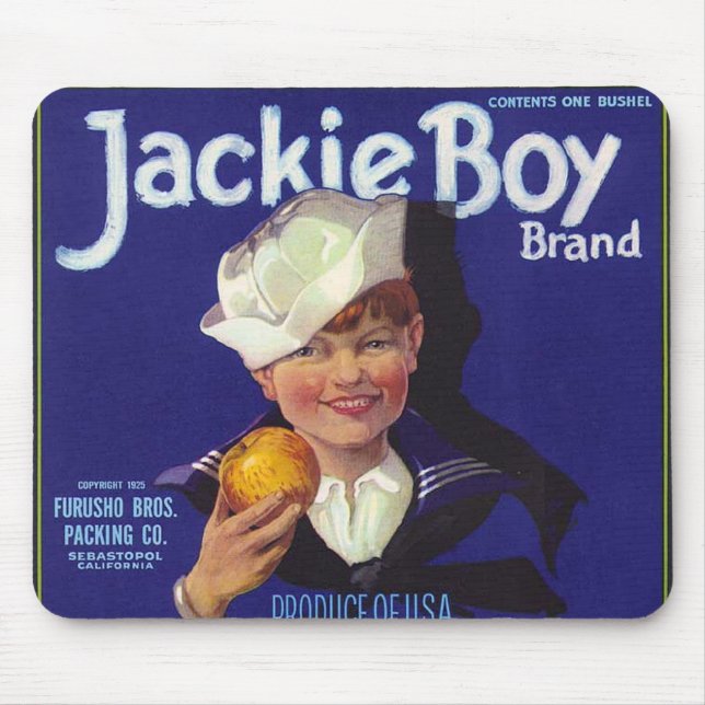 Jackie Boy Mouse Mat (Front)