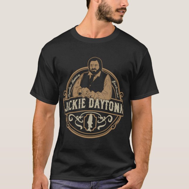 Jackie Daytona - Regular Human Bartender T-Shirt (Front)