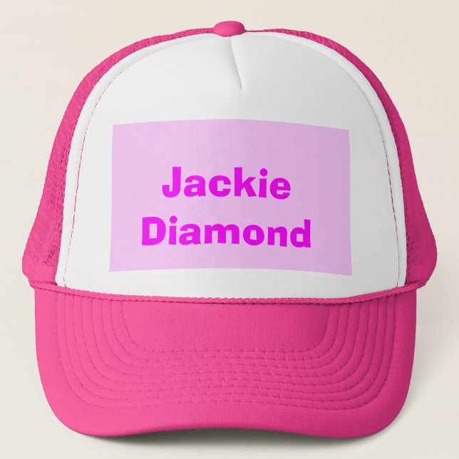 Jackie Diamond Trucker Hat (Front)