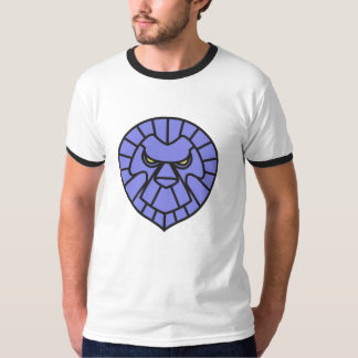 Jackie Karma Outlined Lion Ringer T T-Shirt