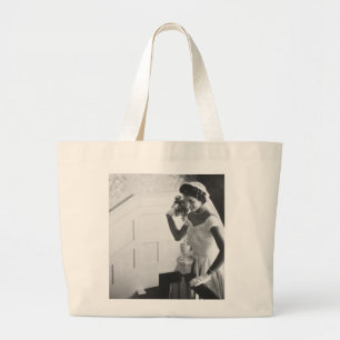 Jackie Kennedy, 1953 Large Tote Bag