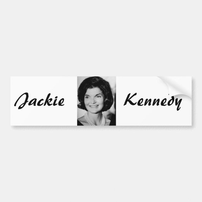Jackie Kennedy Bumper Sticker (Front)
