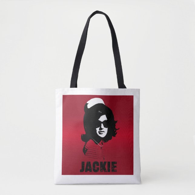 Jackie Kennedy Revolutionary Style Graphic Tote Bag (Front)