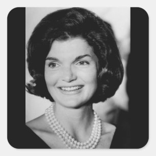 Jackie Kennedy Square Sticker