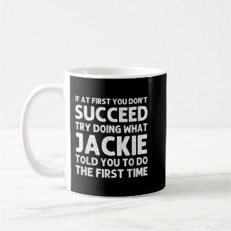 JACKIE Name Personalised Birthday Funny Christmas  Coffee Mug