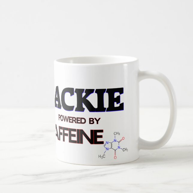 Jackie Powered by Caffeine Coffee Mug (Right)