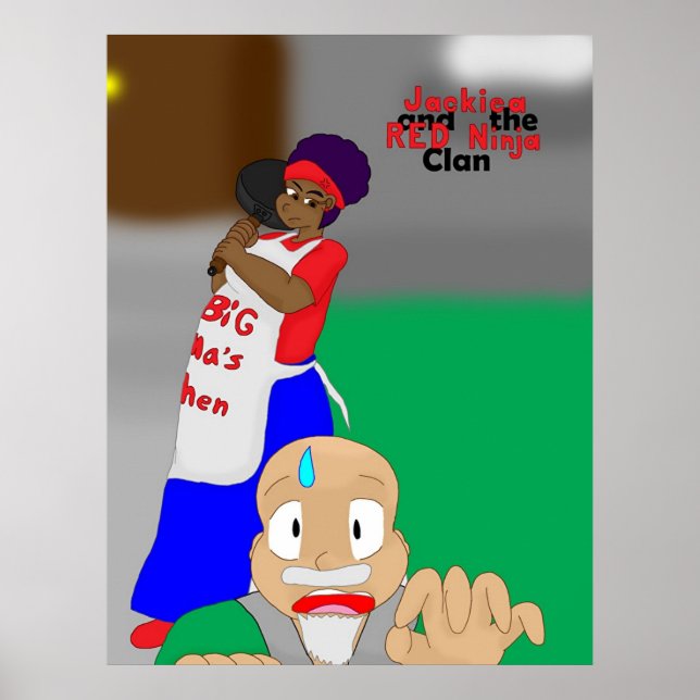 Jackiea and the RED Ninja Clan Cover 12 Poster (Front)