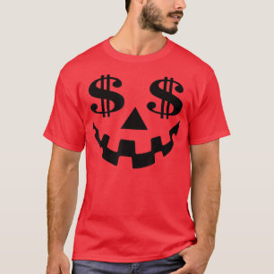 JackOLantern Face Pumpkin, love Dollar Halloween c T-Shirt