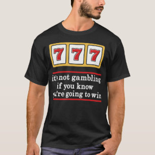 Jackpot 777 Slot Machine Casino Lucky Gambling Gam T-Shirt