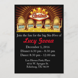 Jackpot Birthday invitation