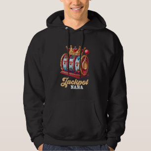 JACKPOT Granny Slot Machine Gambler Casino Grandma Hoodie