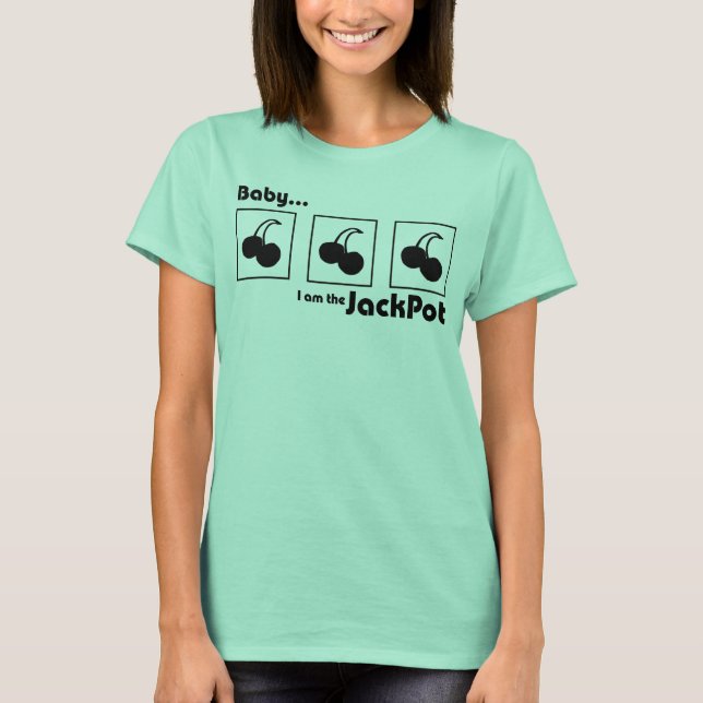 Jackpot Graphic Ringer T-Shirt (Front)