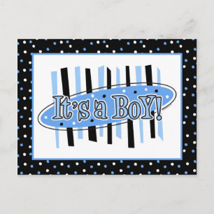 Jackpot It's A Boy Baby Shower Invitation Postcar