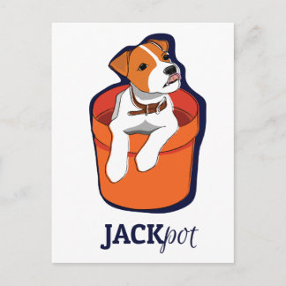 "Jackpot" Jack Russell Terrier Card
