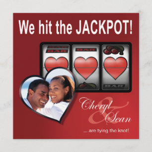 Jackpot Las Vegas Wedding Save the Date