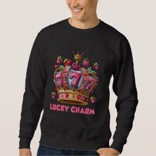 Jackpot Winner LUCKY CHARM 777 Slot Machine Gamble Sweatshirt