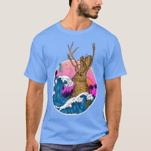 Jackrabbit Wild Vintage Retro Aesthetic Japan Wave T-Shirt