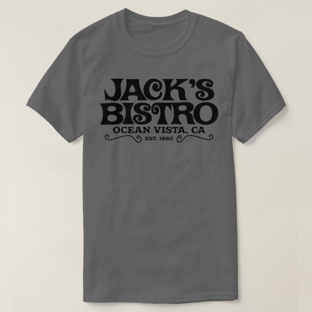 Jacks Bistro Threes Company T-Shirt (Design Front)