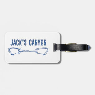 Jack's Canyon Arizona Rock Climbing Quickdraw Luggage Tag