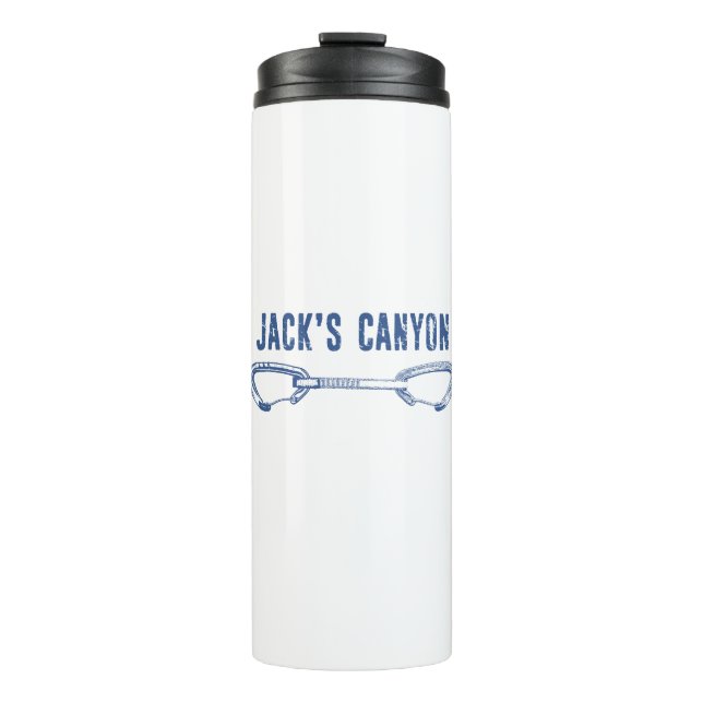 Jack's Canyon Arizona Rock Climbing Quickdraw Thermal Tumbler (Front)