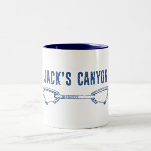Jack's Canyon Arizona Rock Climbing Quickdraw Two-Tone Coffee Mug
