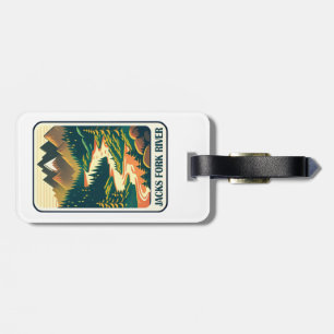 Jacks Fork River Missouri Colours Luggage Tag