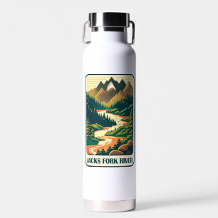 Jacks Fork River Missouri Colours Water Bottle