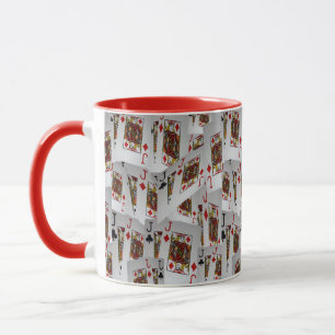 Jacks, Poker Cards, Red Combo Coffee Mug