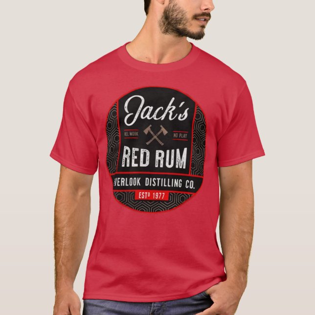Jack's Red Rum Funny T-Shirt (Front)