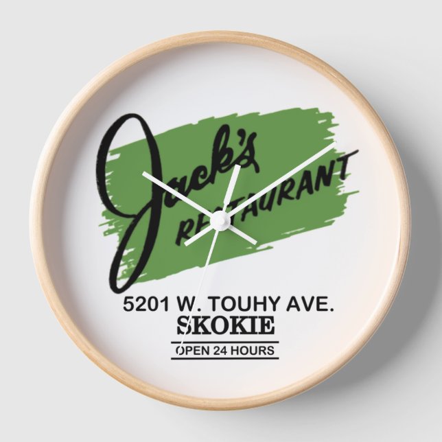 Jack's Restaurant, Skokie, Illinois Clock (Front)
