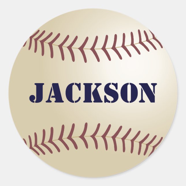 Jackson Baseball Sticker / Seal (Front)