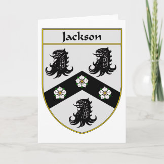 Jackson Coat of Arms/Family Crest Holiday Card