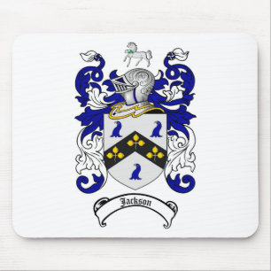 JACKSON FAMILY CREST -  JACKSON COAT OF ARMS MOUSE MAT