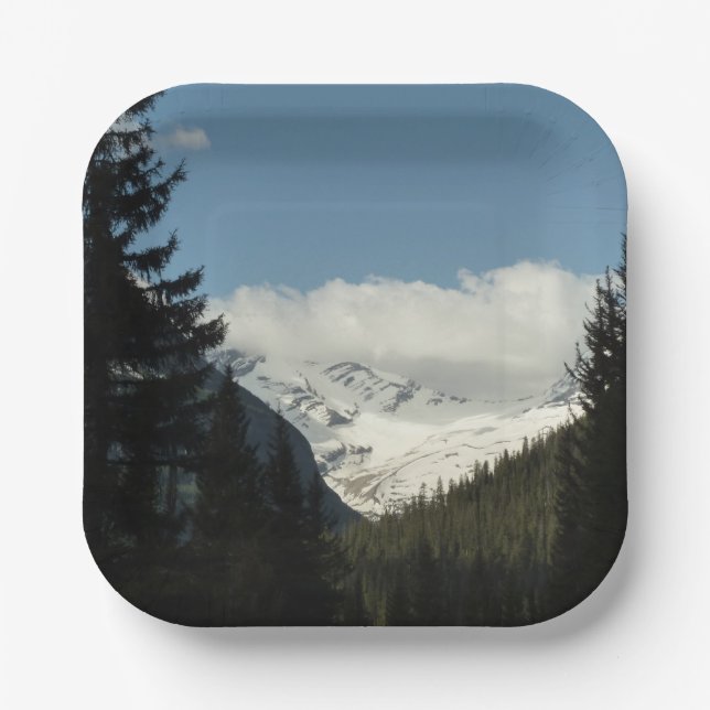 Jackson Glacier Overlook at Glacier National Park Paper Plate (Front)