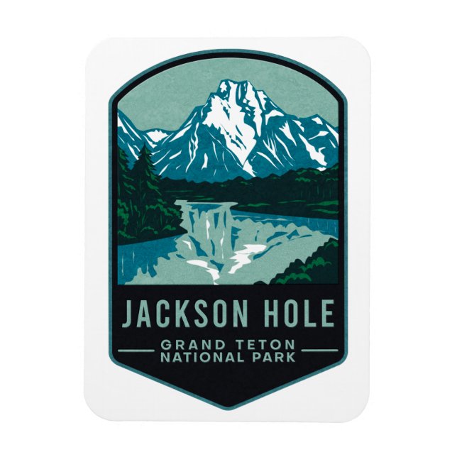 Jackson Hole Grand Teton National Park Magnet (Vertical)