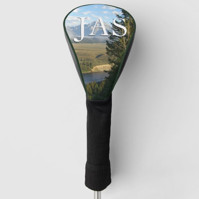 Jackson Hole Mountains and River Golf Head Cover (Front)