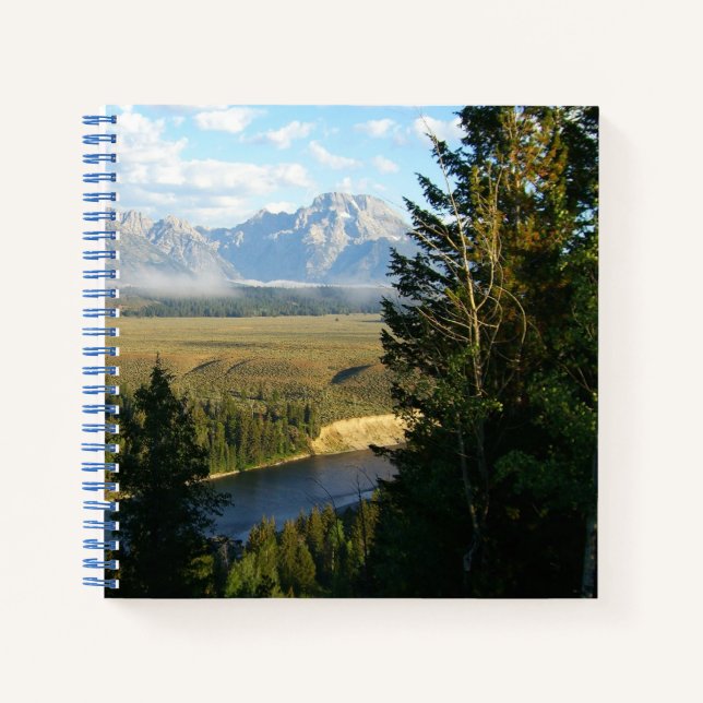 Jackson Hole Mountains and River Notebook (Front)