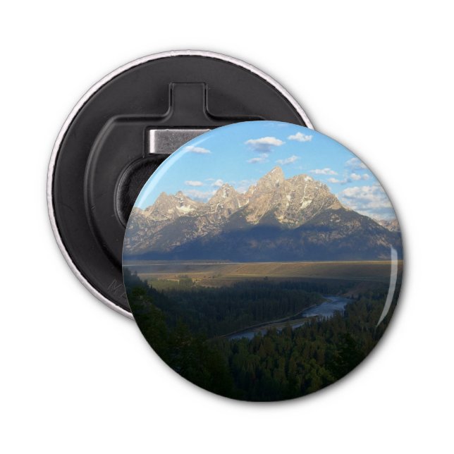 Jackson Hole Mountains (Grand Teton National Park) Bottle Opener (Front)