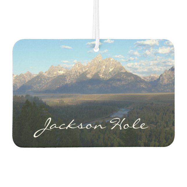 Jackson Hole Mountains (Grand Teton National Park) Car Air Freshener (Front)