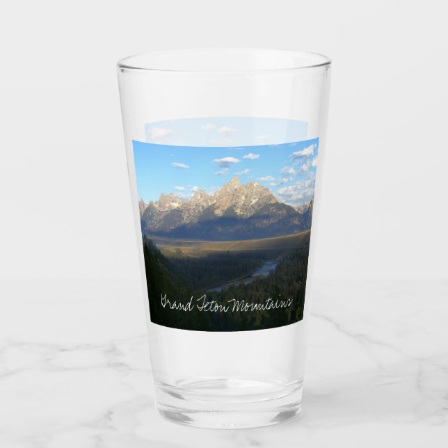 Jackson Hole Mountains (Grand Teton National Park) Glass (Front)
