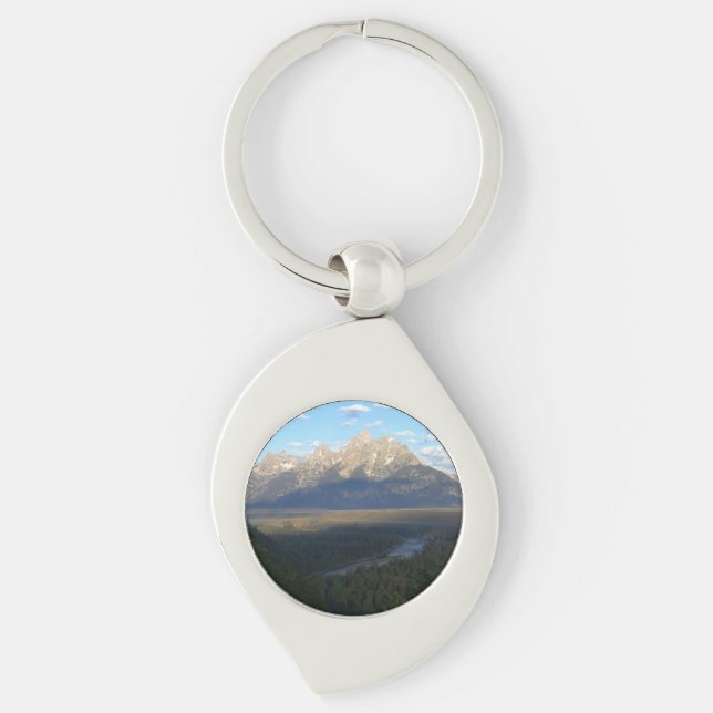 Jackson Hole Mountains (Grand Teton National Park) Key Ring (Front)