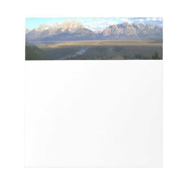 Jackson Hole Mountains (Grand Teton National Park) Notepad (Front)