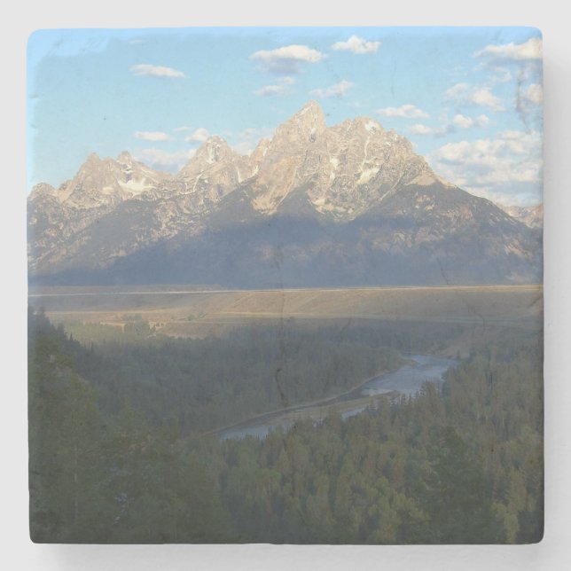 Jackson Hole Mountains (Grand Teton National Park) Stone Coaster (Front)