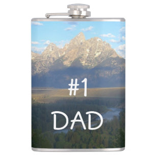 Jackson Hole Mountains Hip Flask