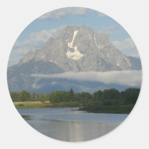 Jackson Hole River at Grand Teton National Park Classic Round Sticker