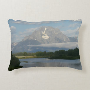 Jackson Hole River at Grand Teton National Park Decorative Cushion