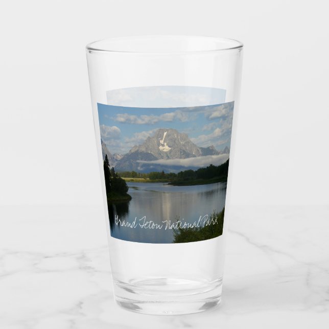 Jackson Hole River at Grand Teton National Park Glass (Front)