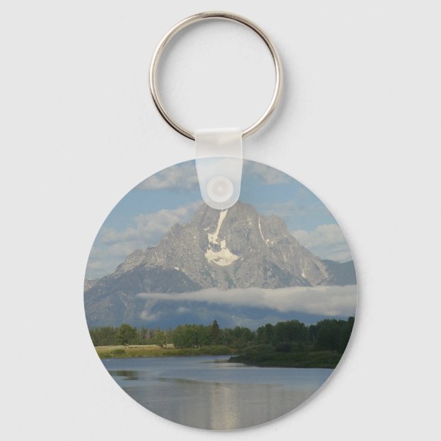 Jackson Hole River at Grand Teton National Park Key Ring (Front)