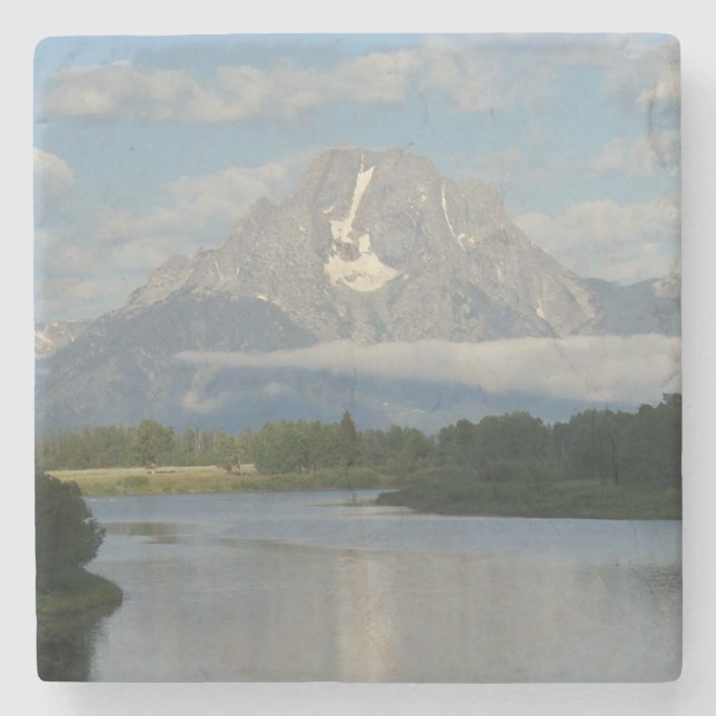 Jackson Hole River at Grand Teton National Park Stone Coaster (Front)